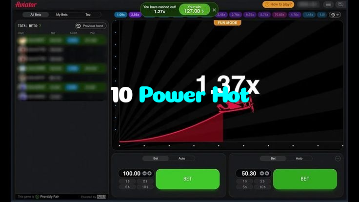 10 Power Hot خوش آمدید بونس +600% پیشکش موبائل ایپ کے پروموشن سیکشن میں دکھائی دیتی ہے۔