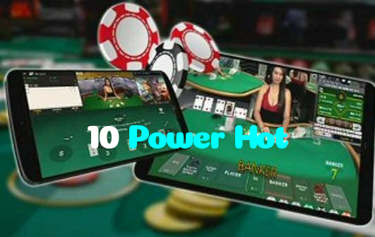 10 Power Hot casino presented on mobile device in Pakistan with slots and live games