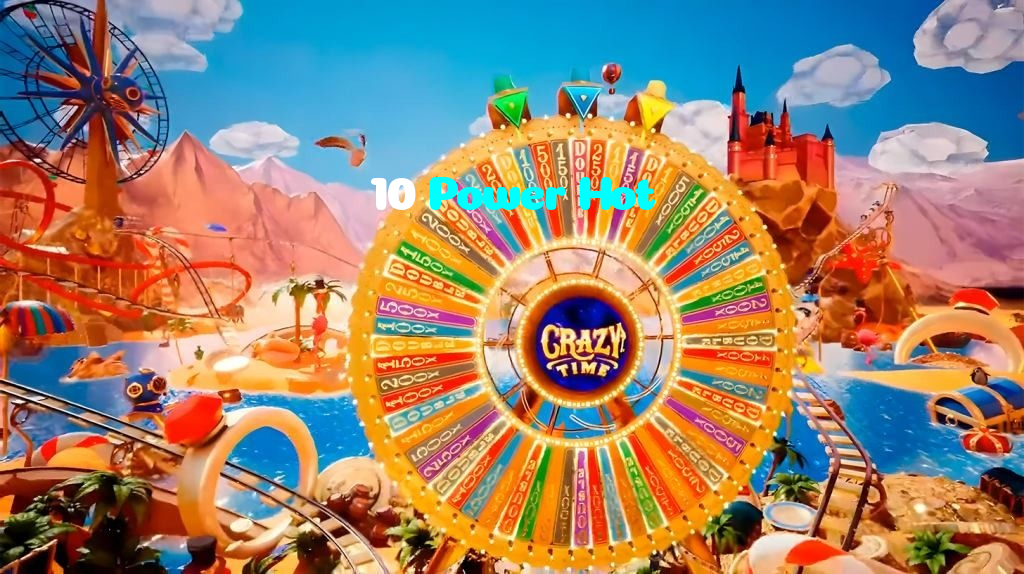 10 Power Hot casino presented on mobile device in Pakistan with slots and live games