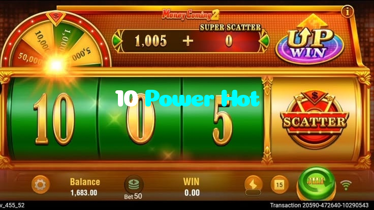 10 Power Hot casino presented on mobile device in Pakistan with slots and live games